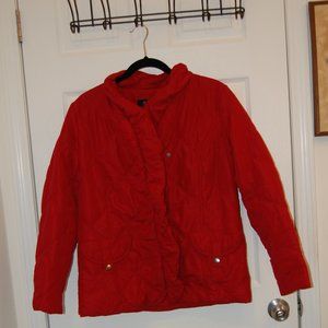 Peck & Peck Collection Women's Red Puffer Jacket Size M